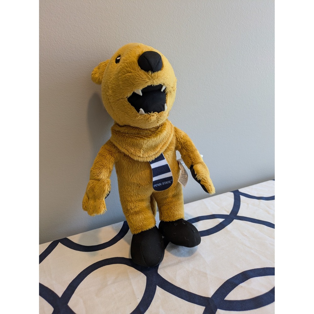 Penn State Nittany Lion Plush Mascot Stuffed Animal Roman PSU Scarf 11 Inch